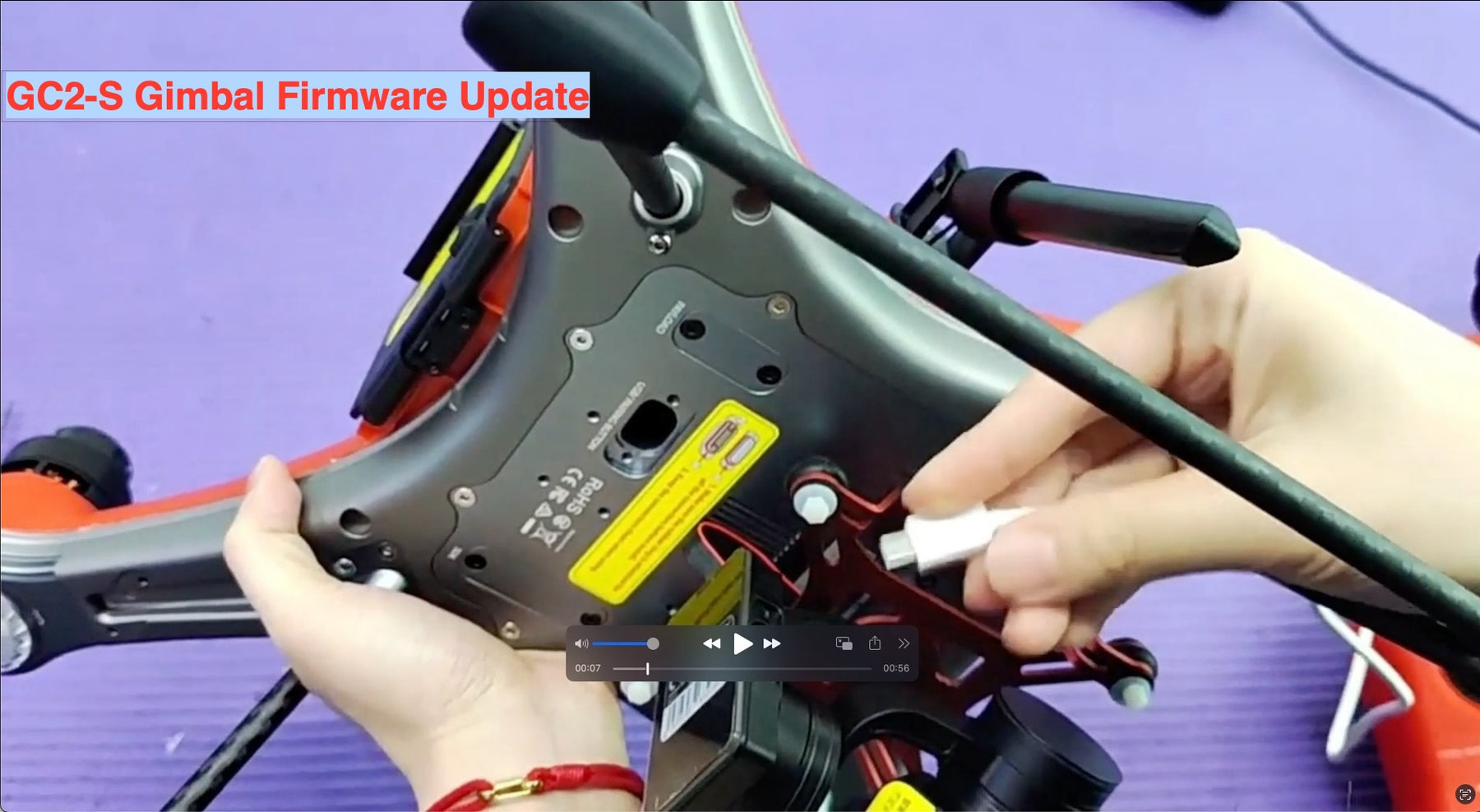 Updating the GC2-S Gimbal Firmware for the Swellpro Splash Drone 4 camera