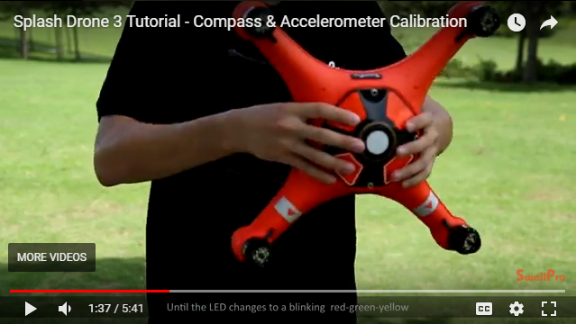 Compass and Accelerometer Calibration Tutorial Video for the Splash Drone 3