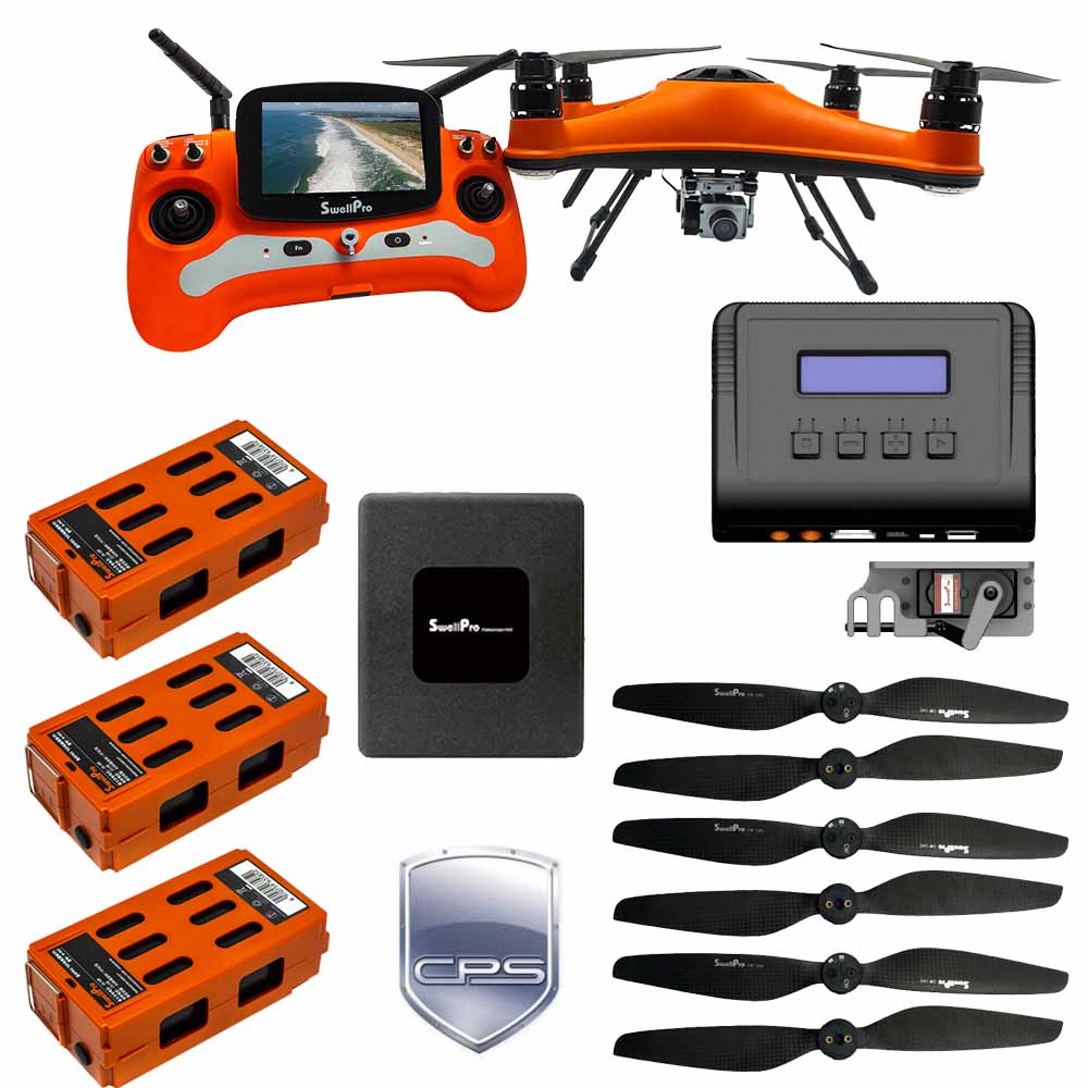 Swellpro Splashdrone 4 SD4 Waterproof Drone Fishing Photography Bundle